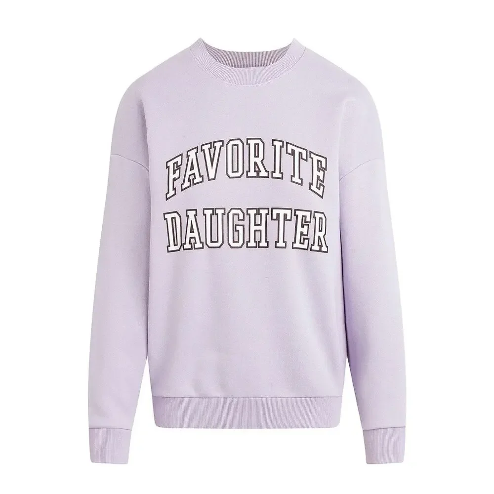 Favorite Daughter The Collegiate Sweatshirt size XS Light Pink - Picture 7 of 14